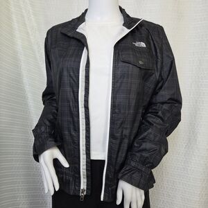 THE NORTH FACE Penelope Windbreaker Jacket Dark Blue Plaid Women’s S/M SEE DESC